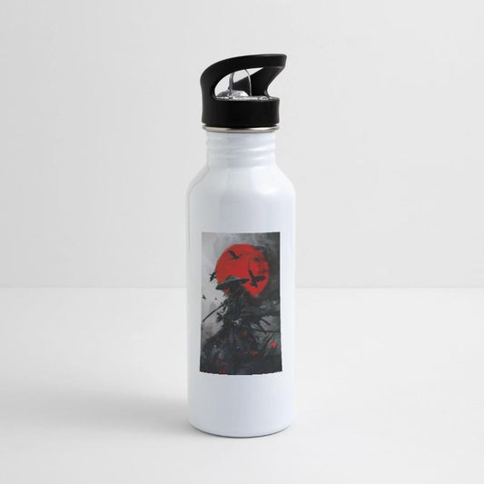 Dark Samurai with Crimson Moon