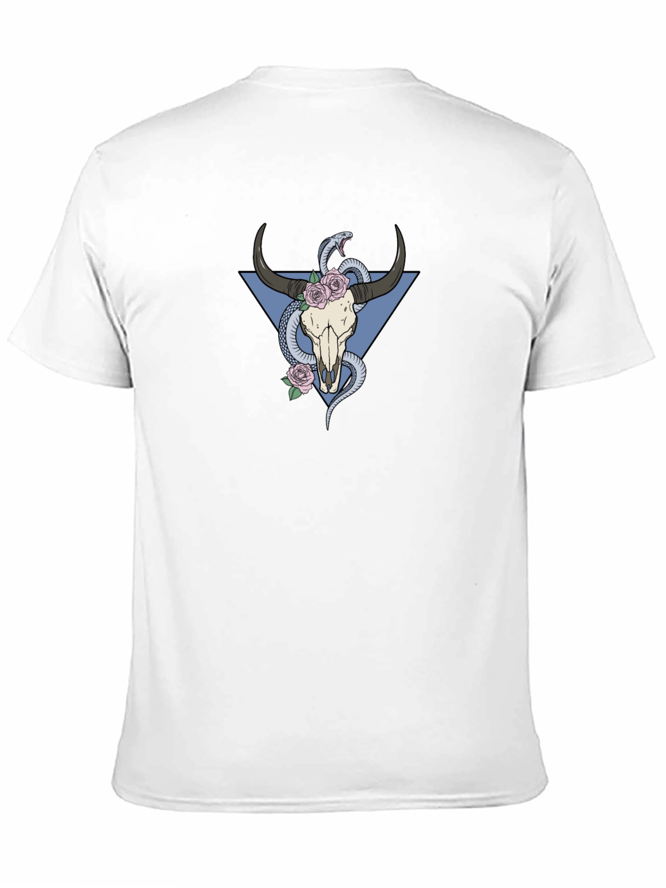 Skull & Snake Graphic T-Shirt - Cool Unique Design