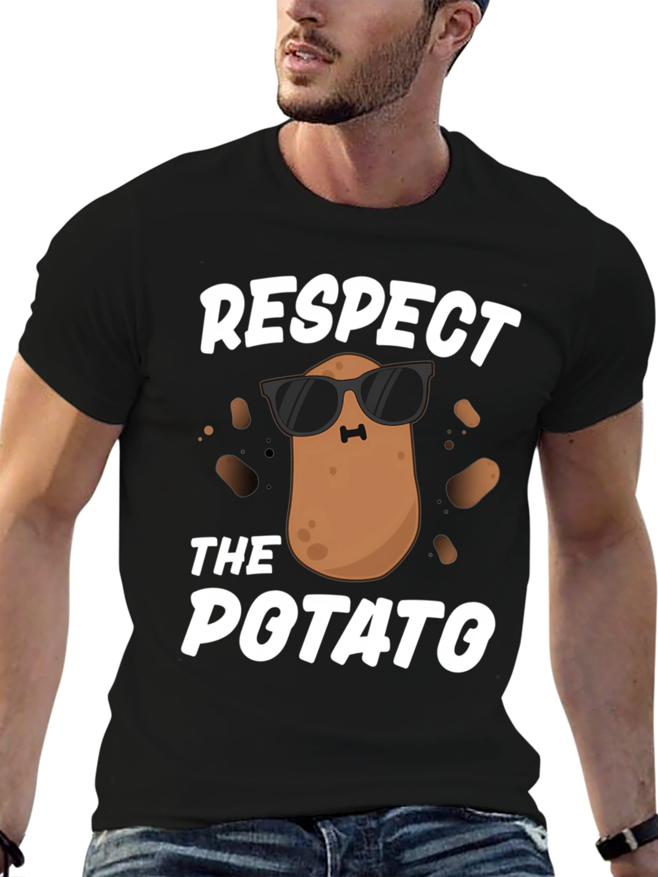Respect the Potato Funny T-Shirt
