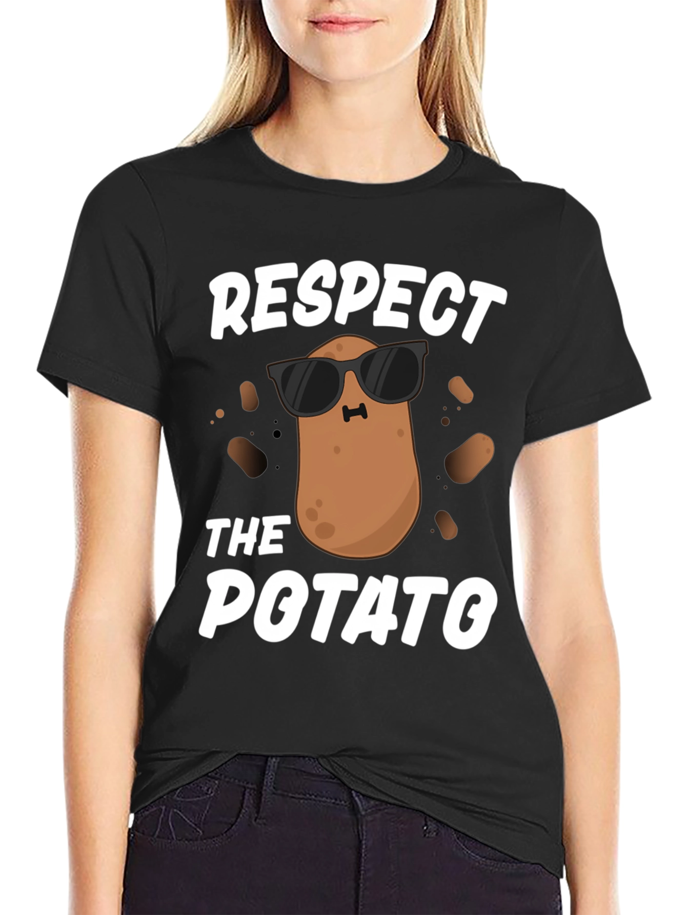 Respect the Potato Funny T-Shirt
