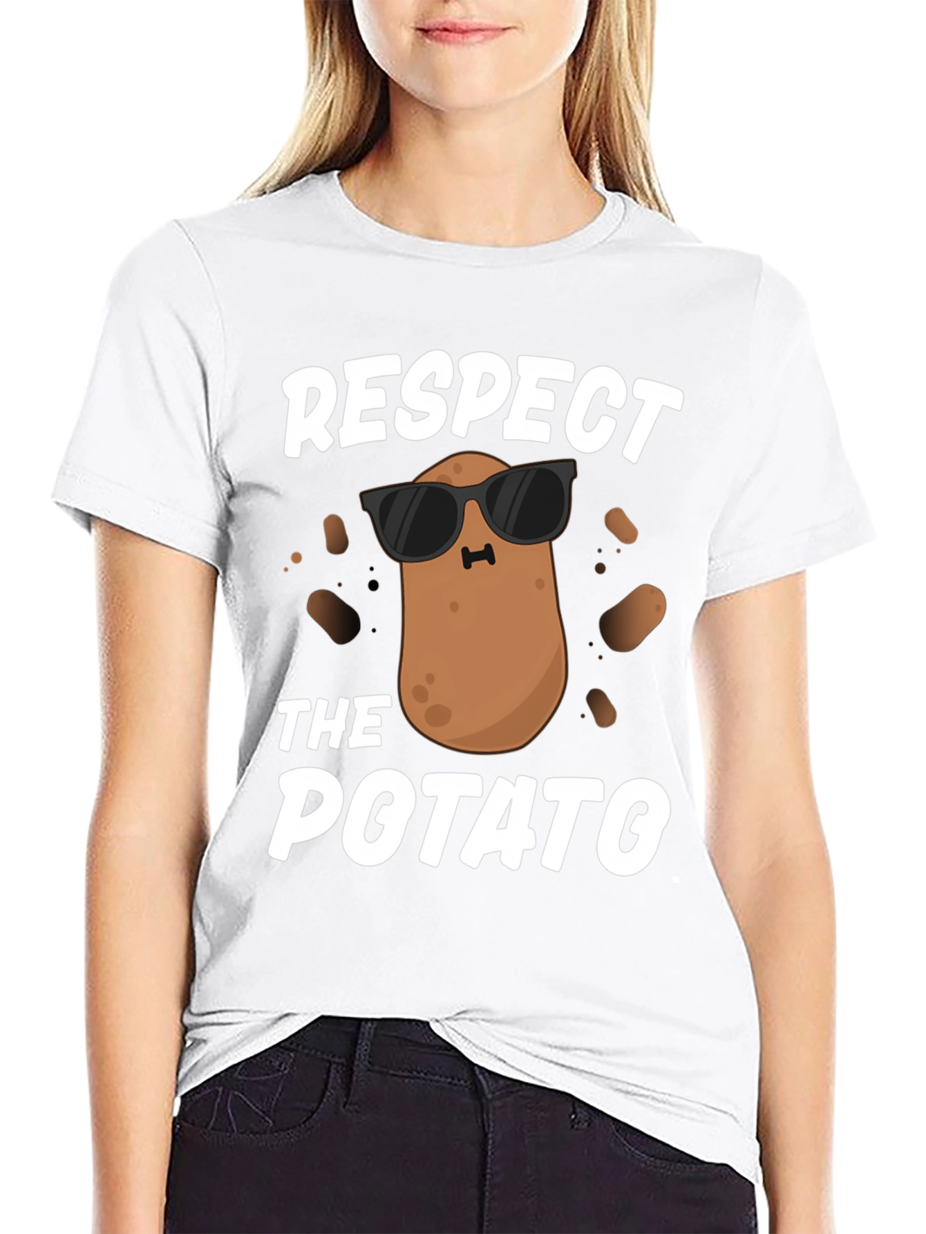 Respect the Potato Funny T-Shirt