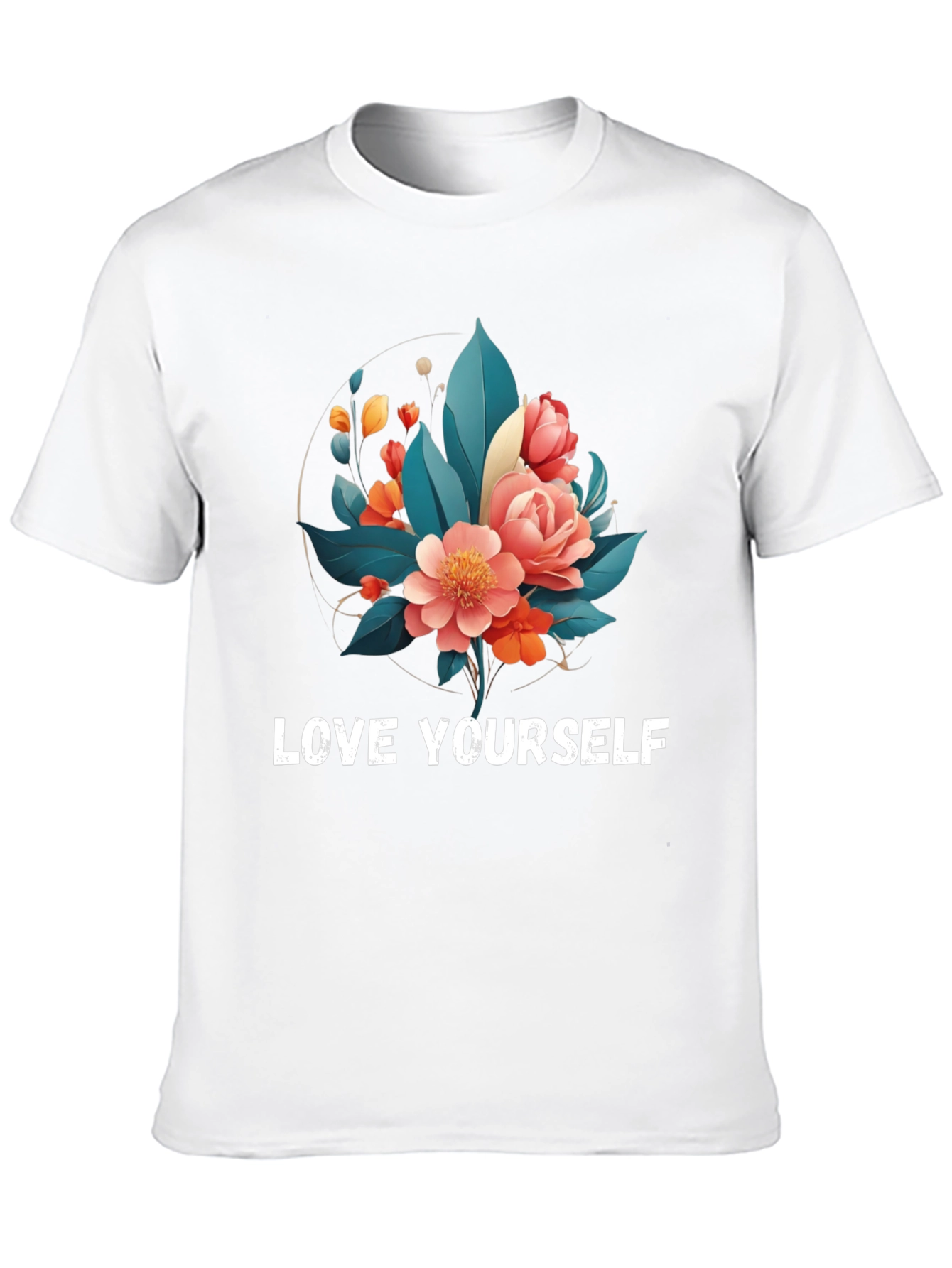 Floral Love Yourself Graphic T-Shirt