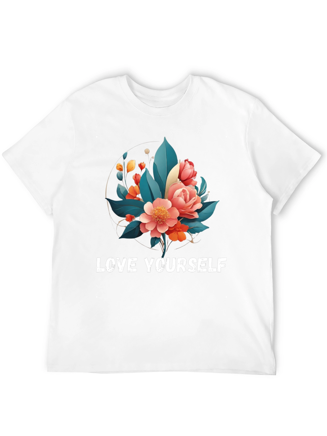 Floral Love Yourself Graphic T-Shirt
