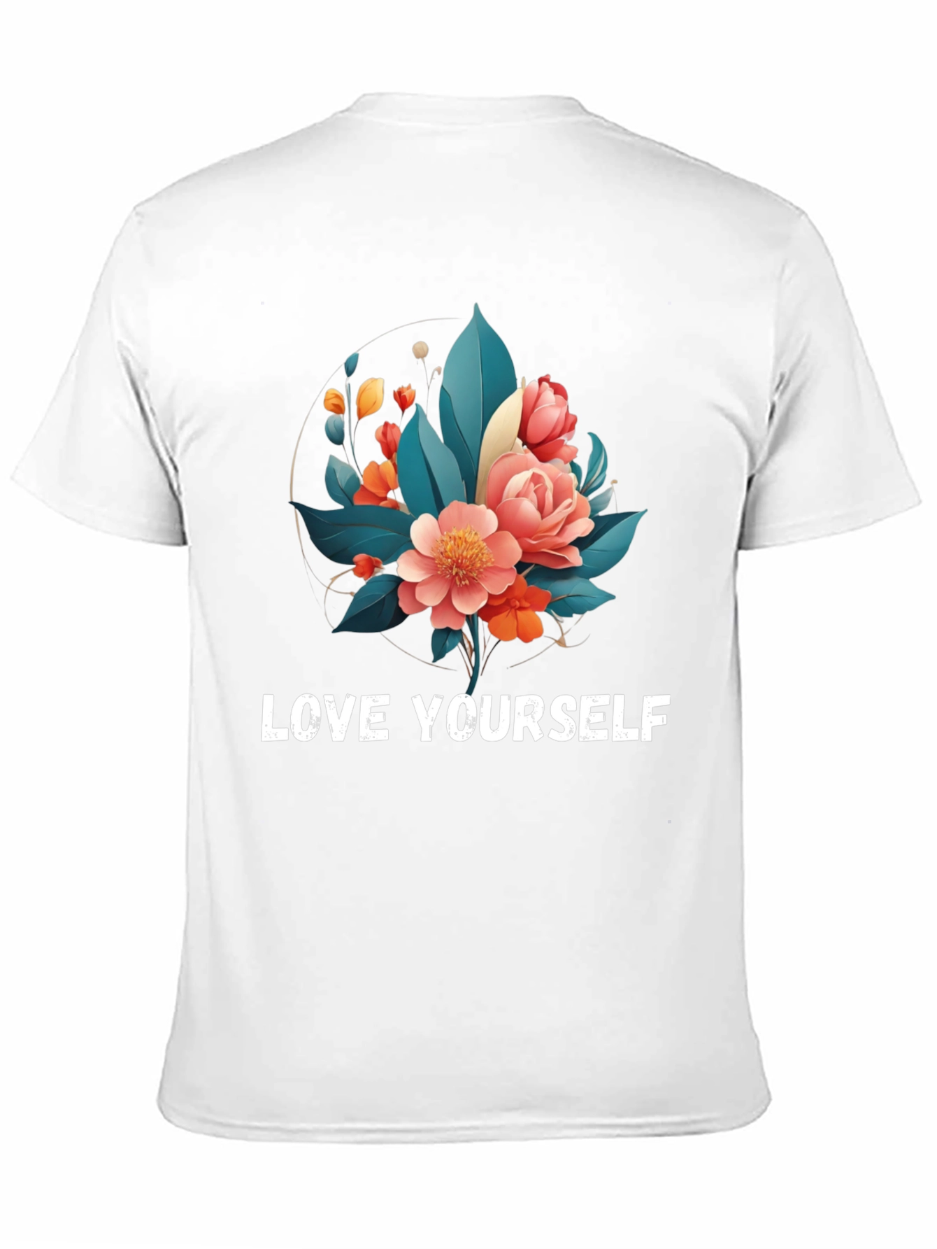 Floral Love Yourself Graphic T-Shirt