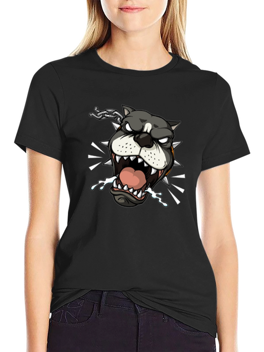 Angry Bulldog Graphic Tee - Cool Design