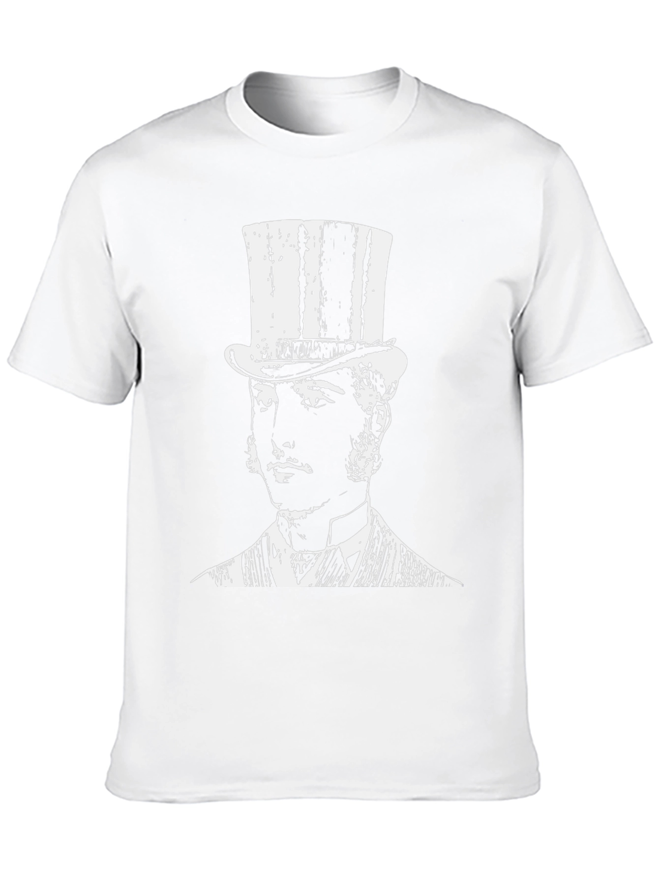 Top Hat Gentleman Graphic Tee - Black