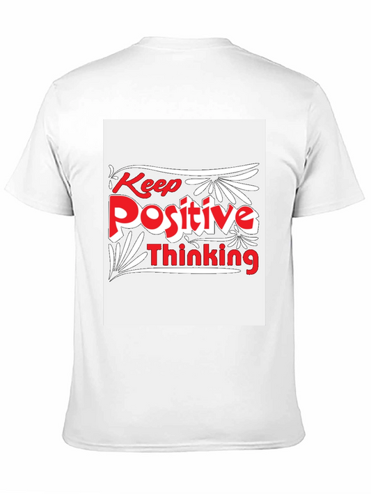 Keep Positive Thinking Graphic Tee - Black