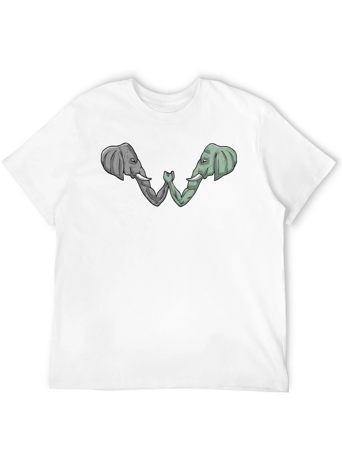 Elephant Arm Wrestling Graphic Tee