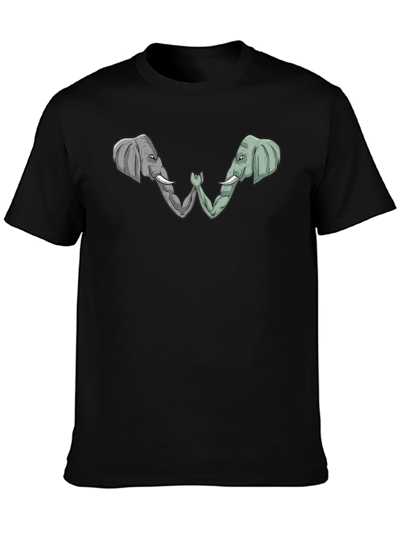 Elephant Arm Wrestling Graphic Tee