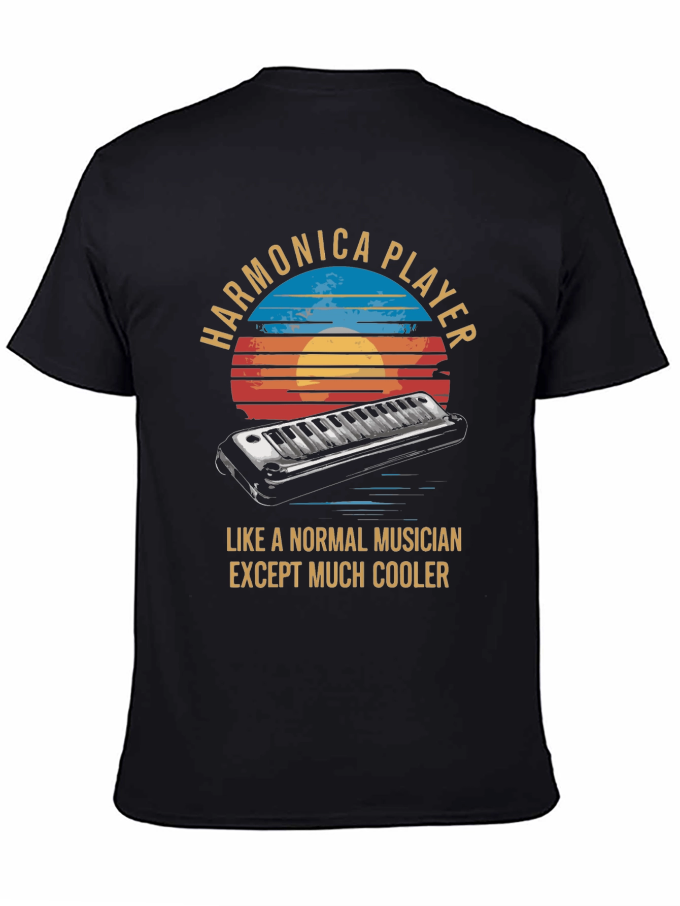Harmonica Player T-Shirt - Cool Musician Tee