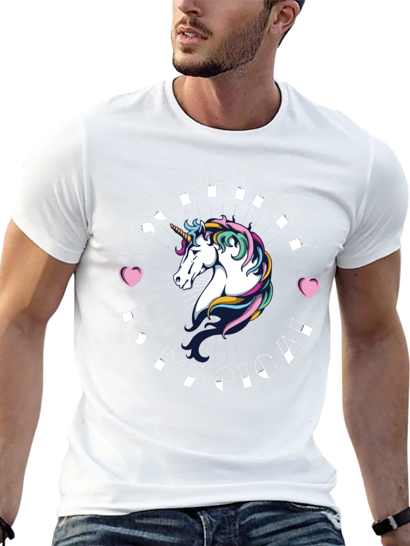 Sobriety Is Magical Unicorn T-Shirt
