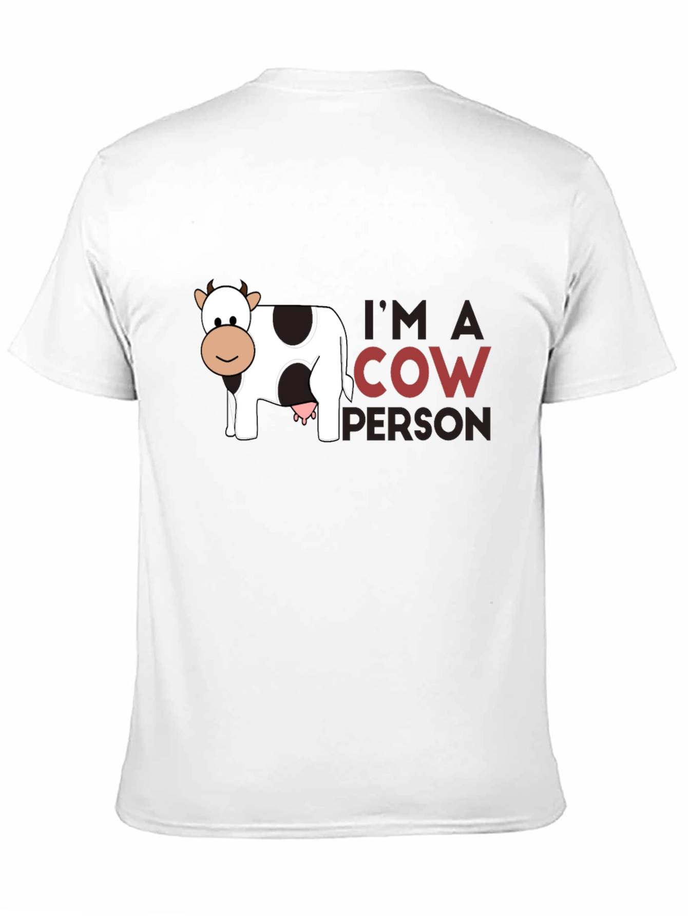 Im A Cow Person Black T-Shirt