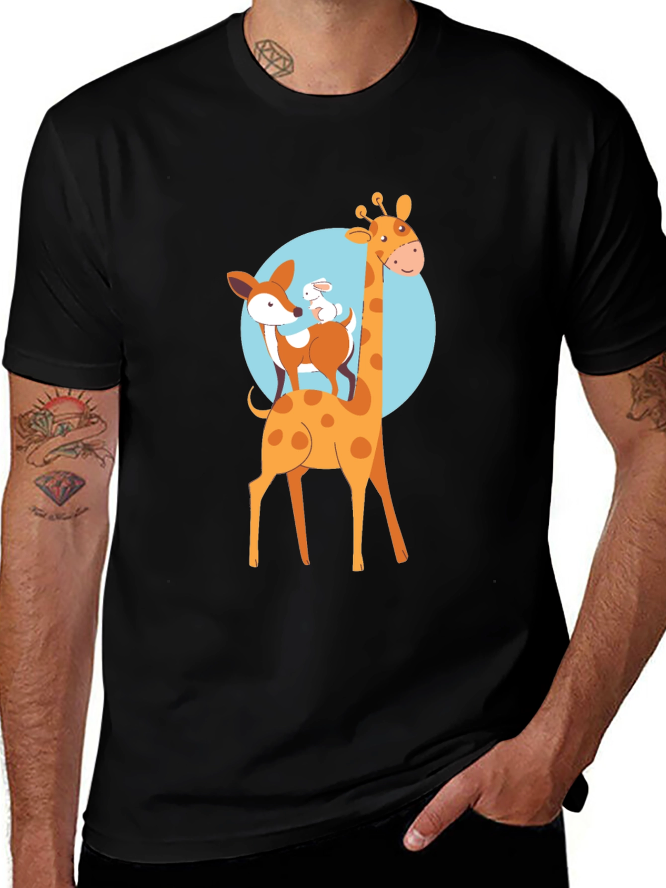 Fun Animal Friends Graphic Tee