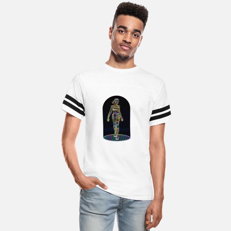 Digital Neon Silhouette