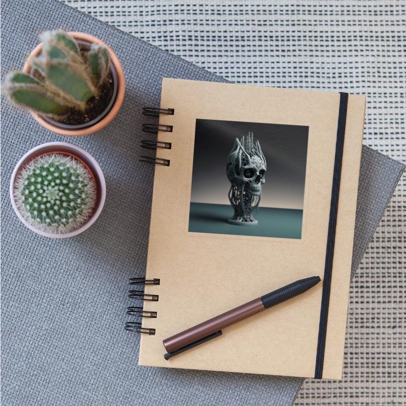 Digital Skull: A Fusion of Nature and Technology