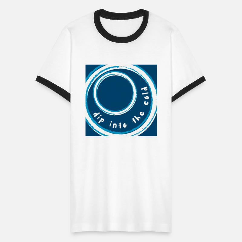 Dip into the cold water rings ice blue