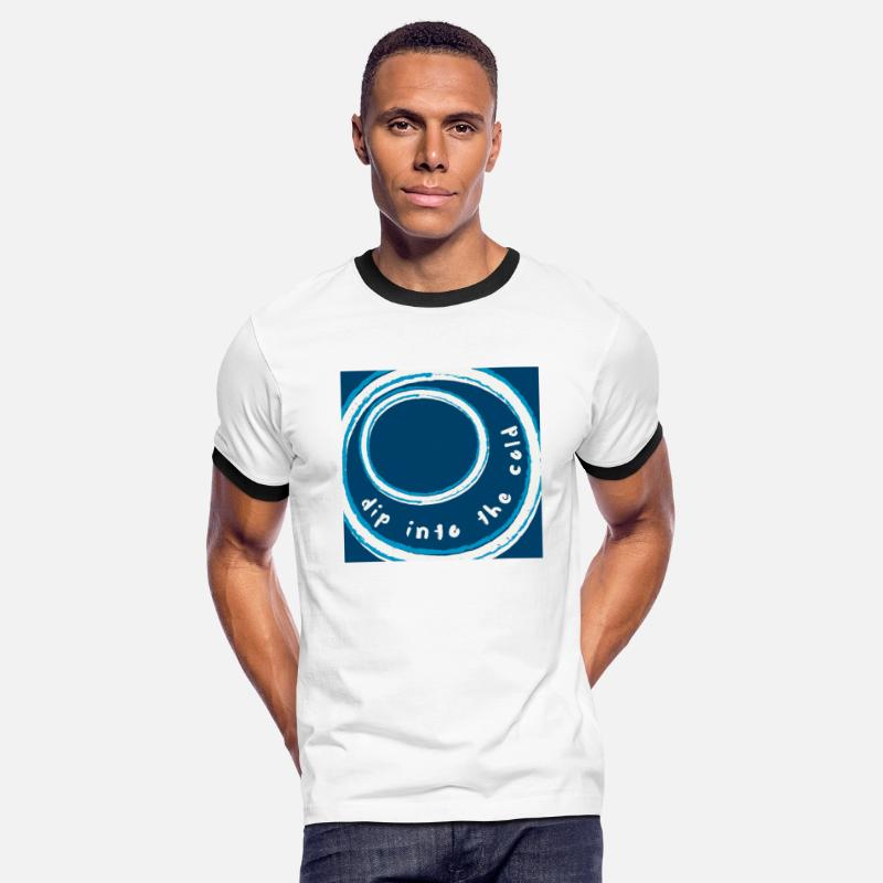 Dip into the cold water rings ice blue