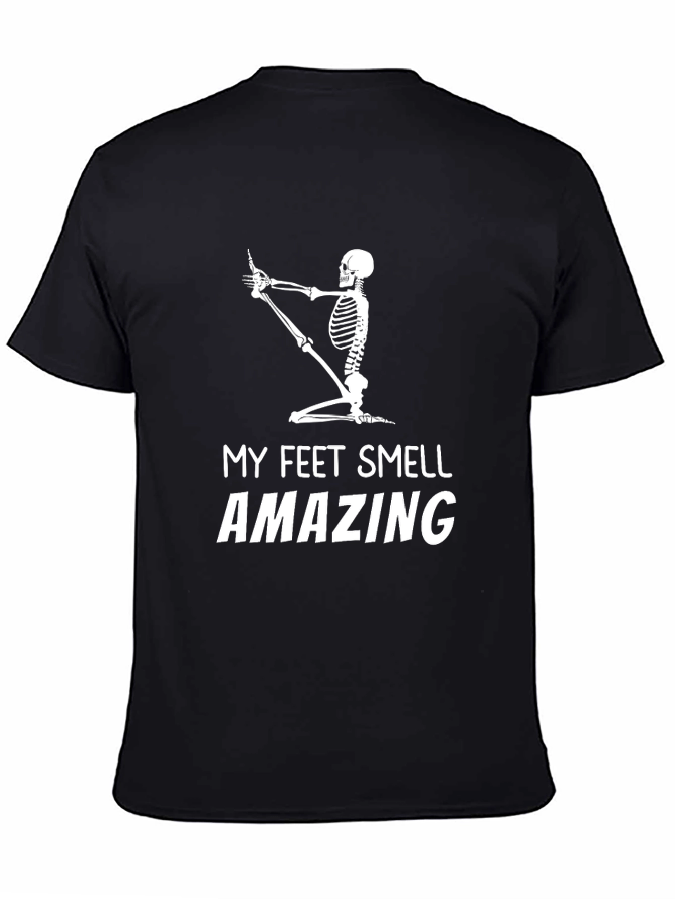 Funny Skeleton Yoga T-Shirt - My Feet Smell Amazing