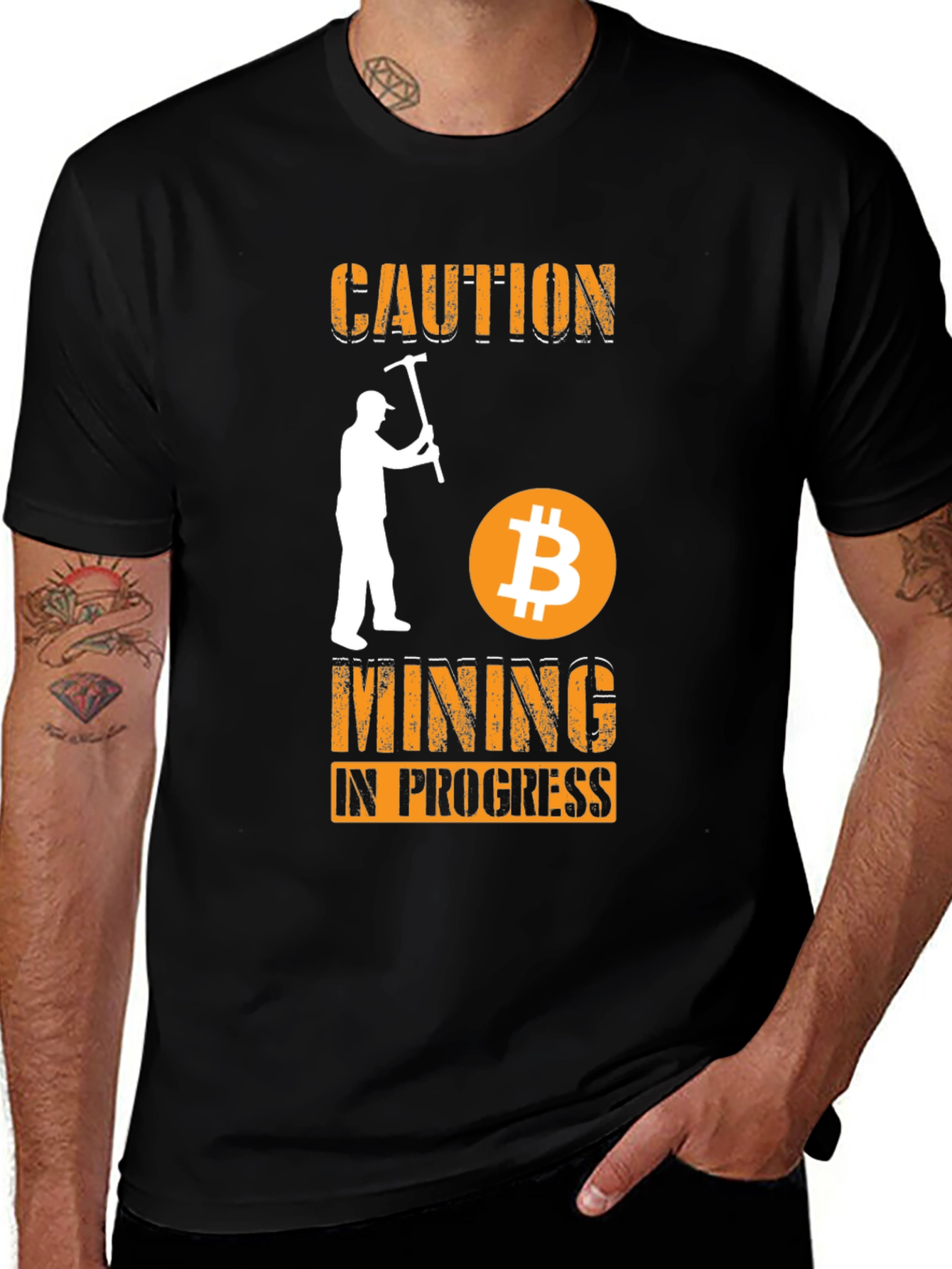 Caution Bitcoin Mining in Progress T-Shirt