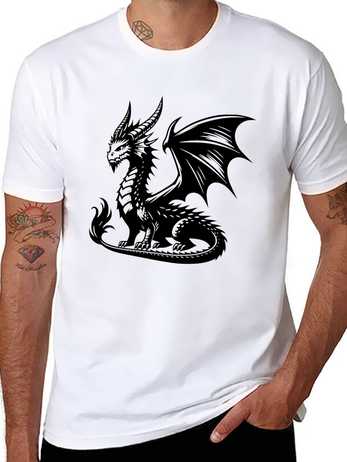 Dragon Graphic Black T-Shirt