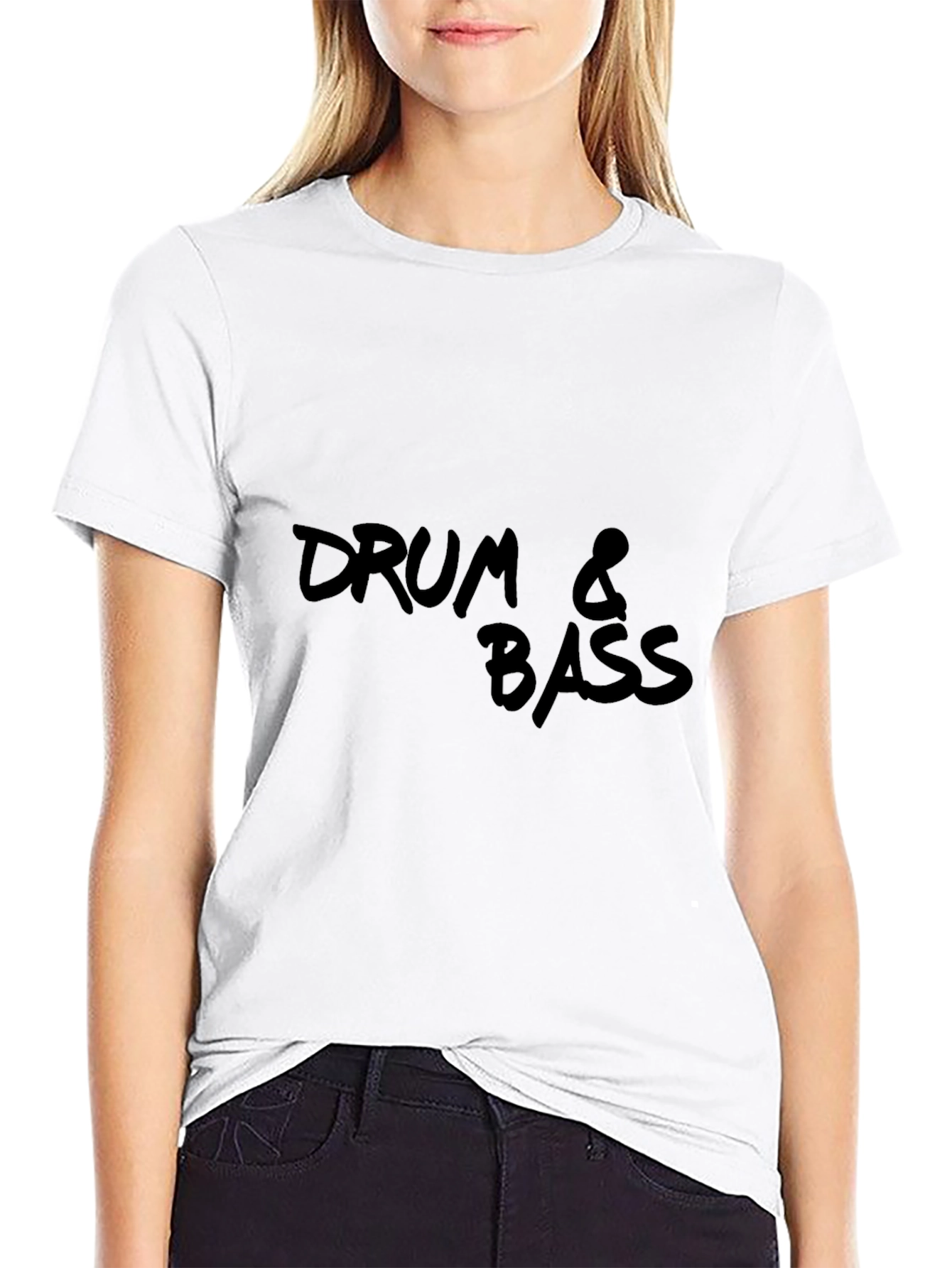 Drum & Bass Graphic Tee - Black