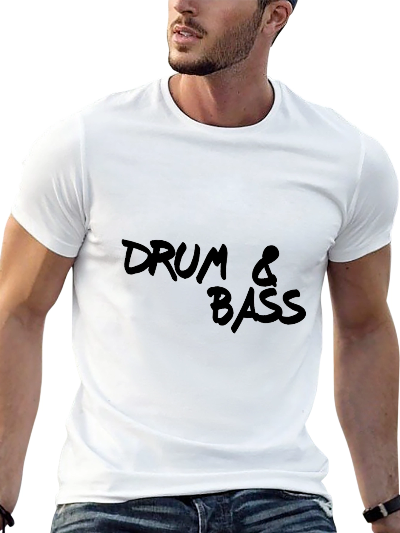 Drum & Bass Graphic Tee - Black