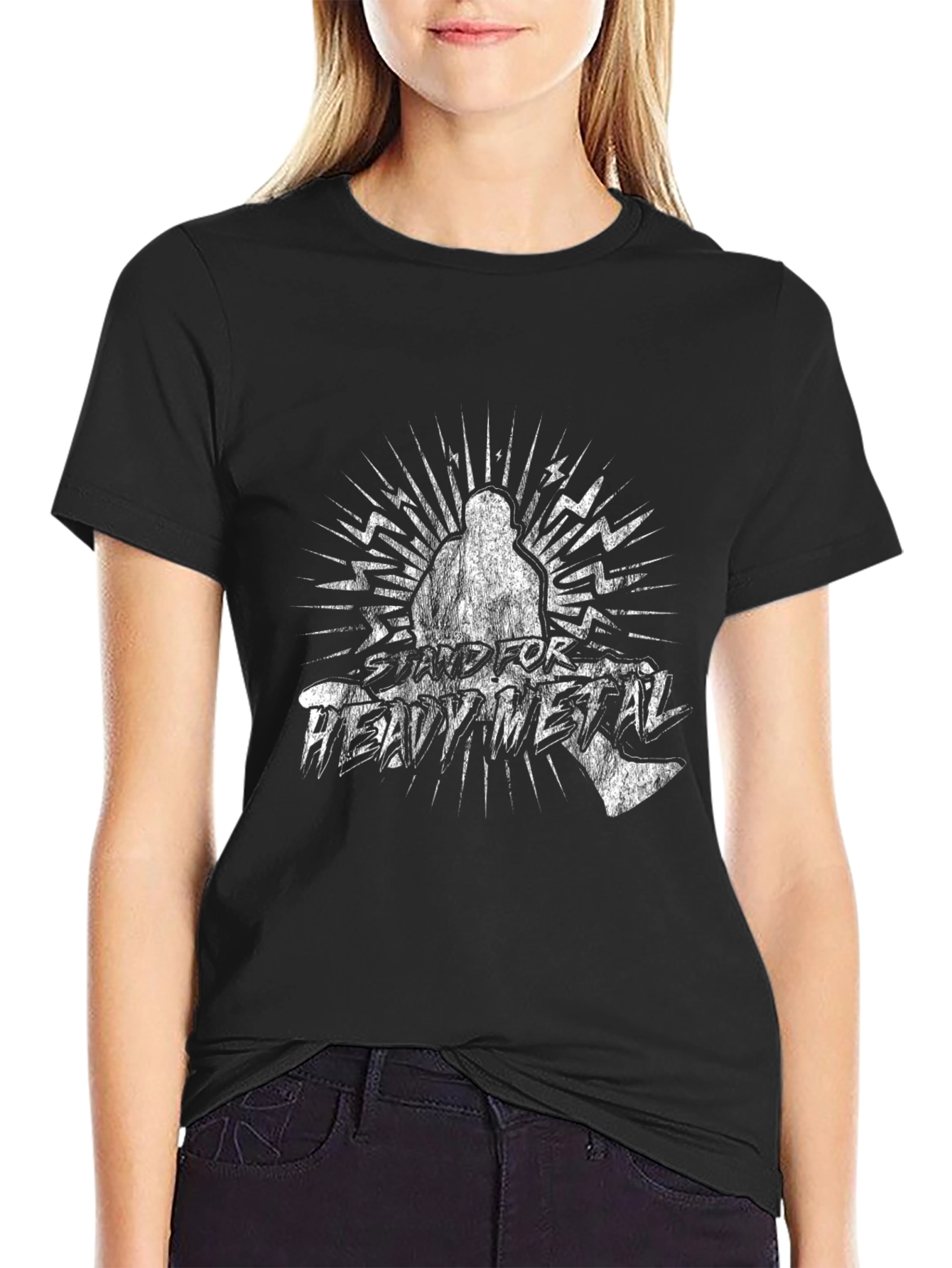 Stand For Heavy Metal Graphic T-Shirt