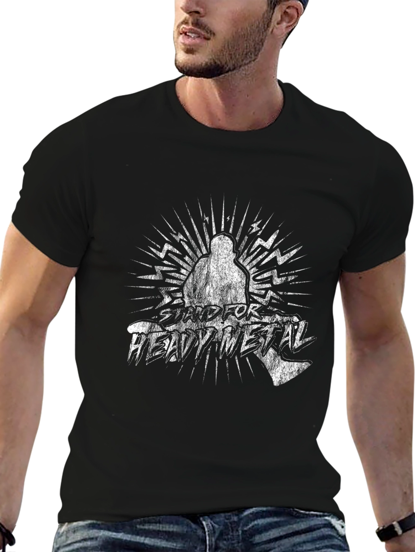 Stand For Heavy Metal Graphic T-Shirt