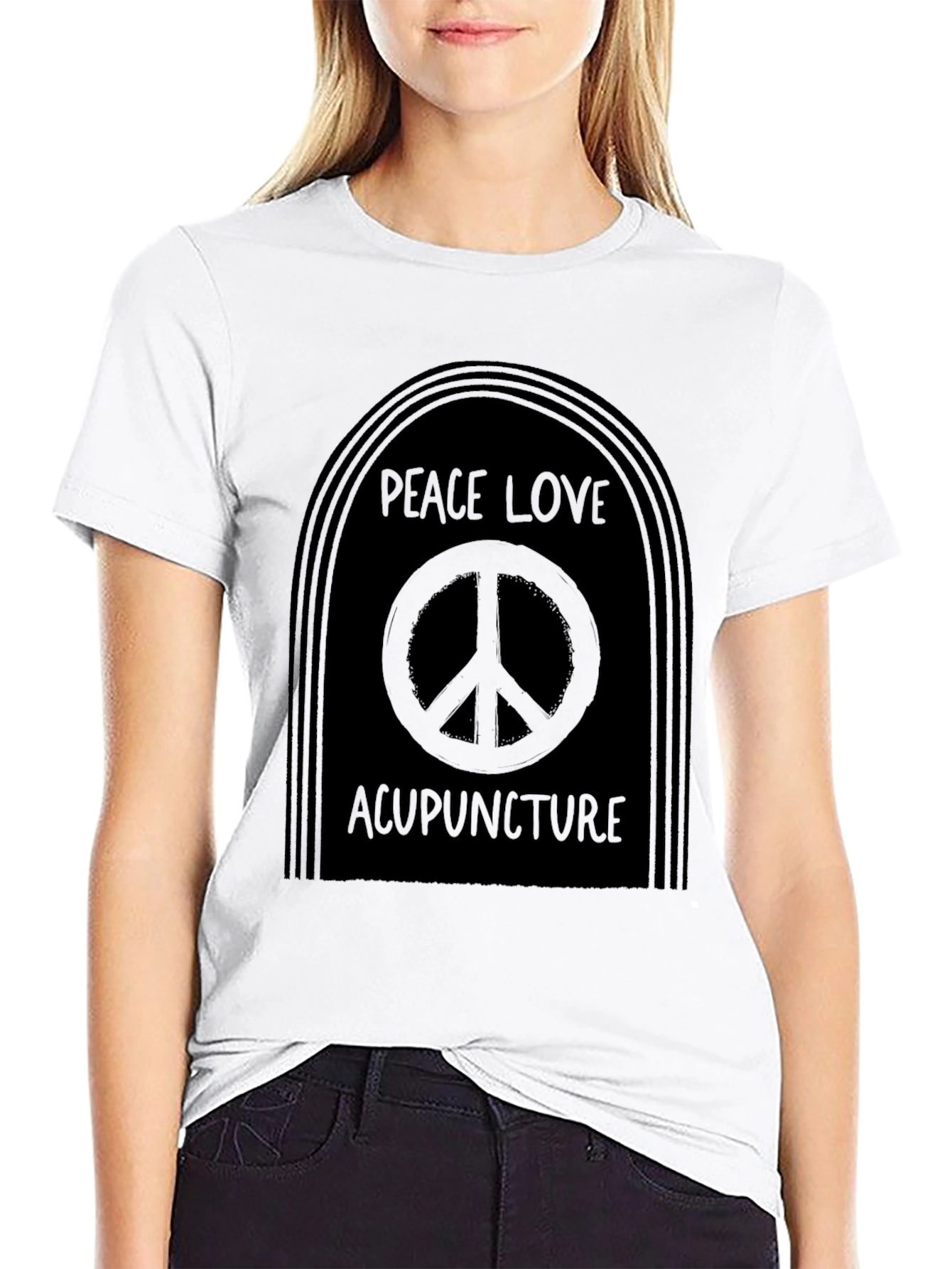 Peace Love Acupuncture Graphic T-Shirt