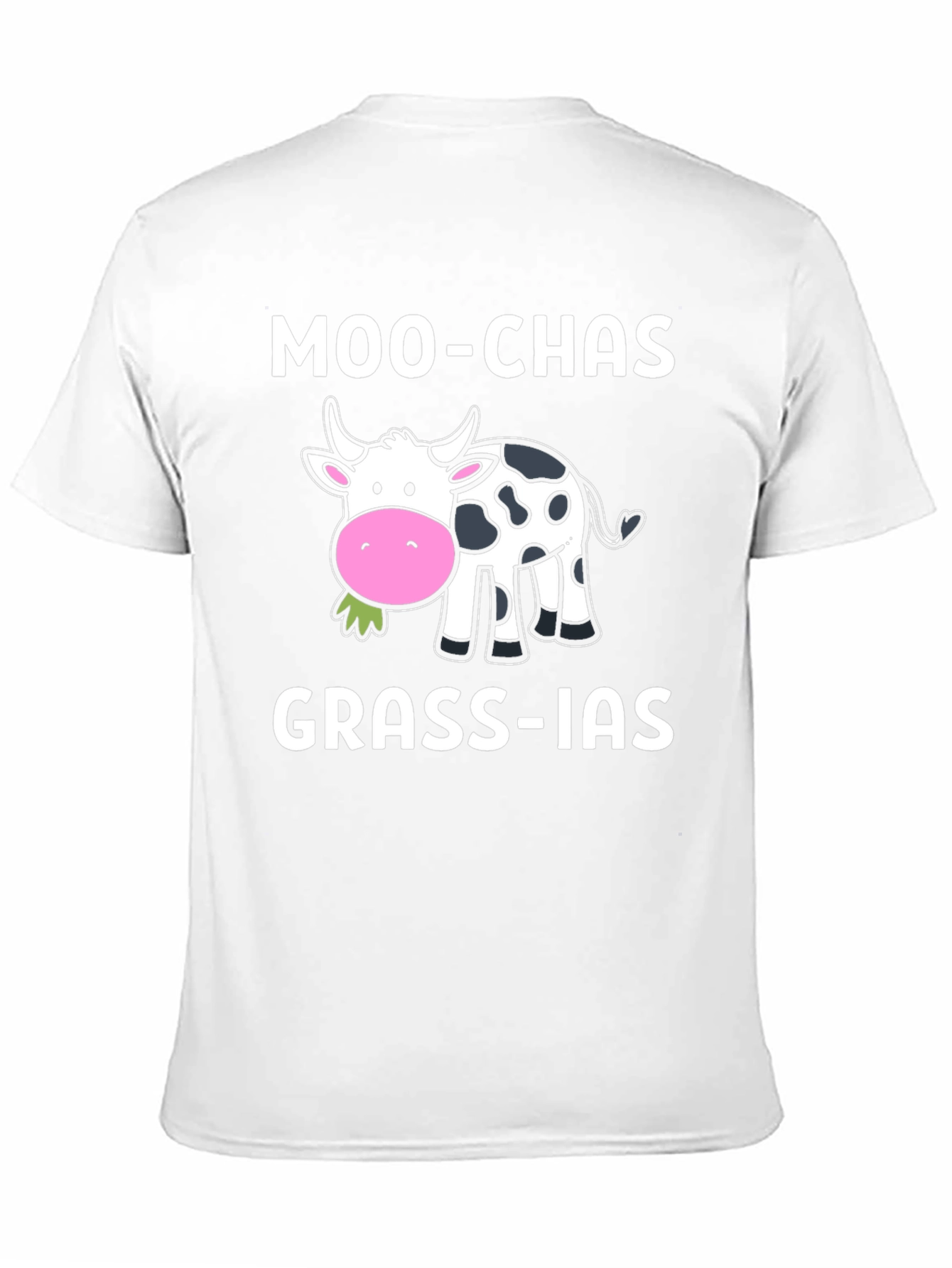 Moo-chas Grass-ias Funny Cow T-Shirt