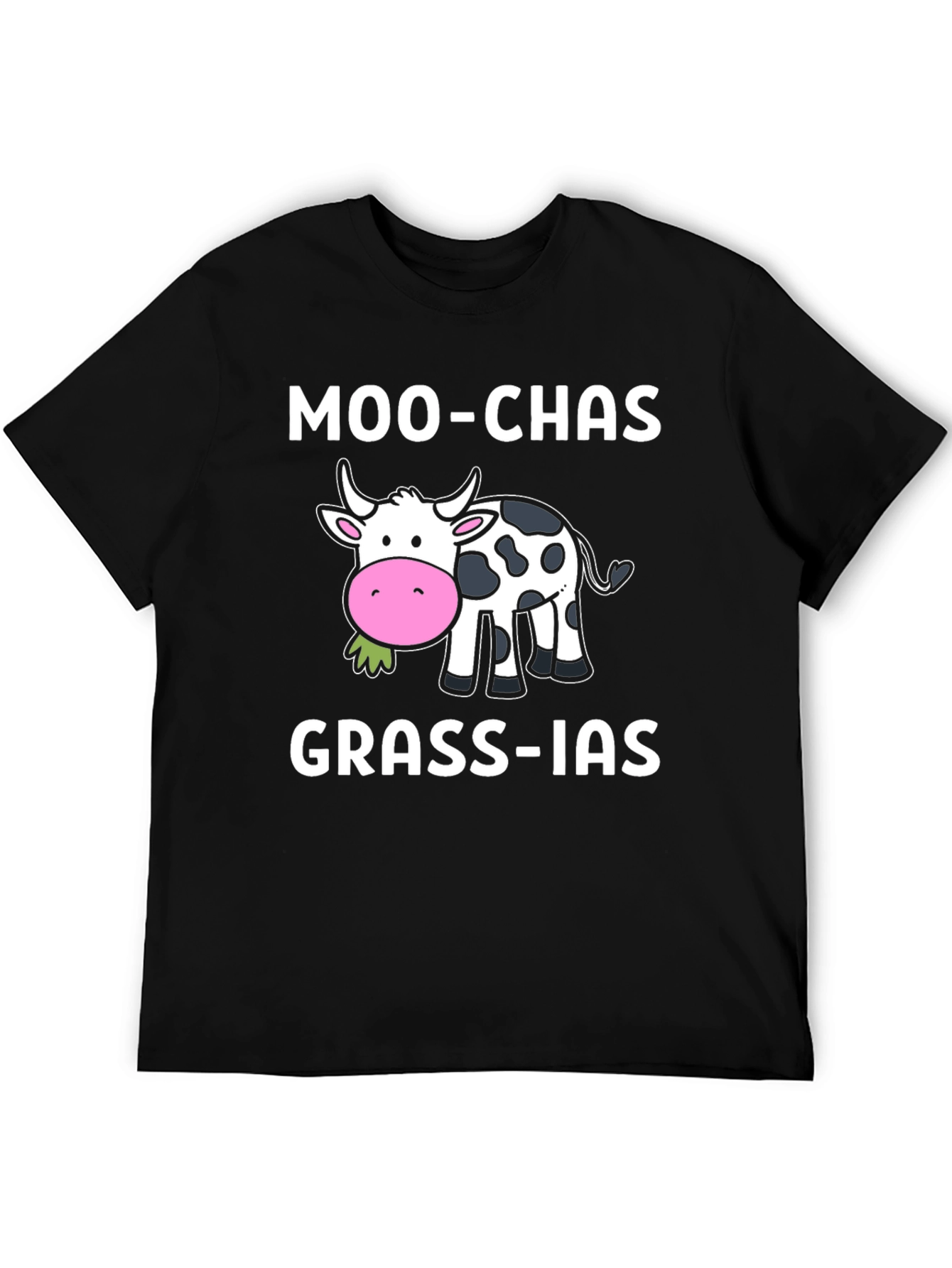 Moo-chas Grass-ias Funny Cow T-Shirt