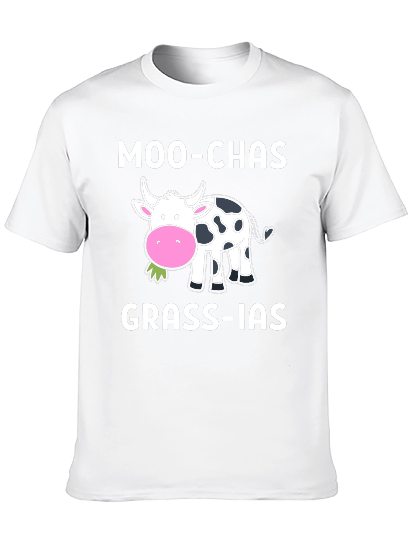 Moo-chas Grass-ias Funny Cow T-Shirt