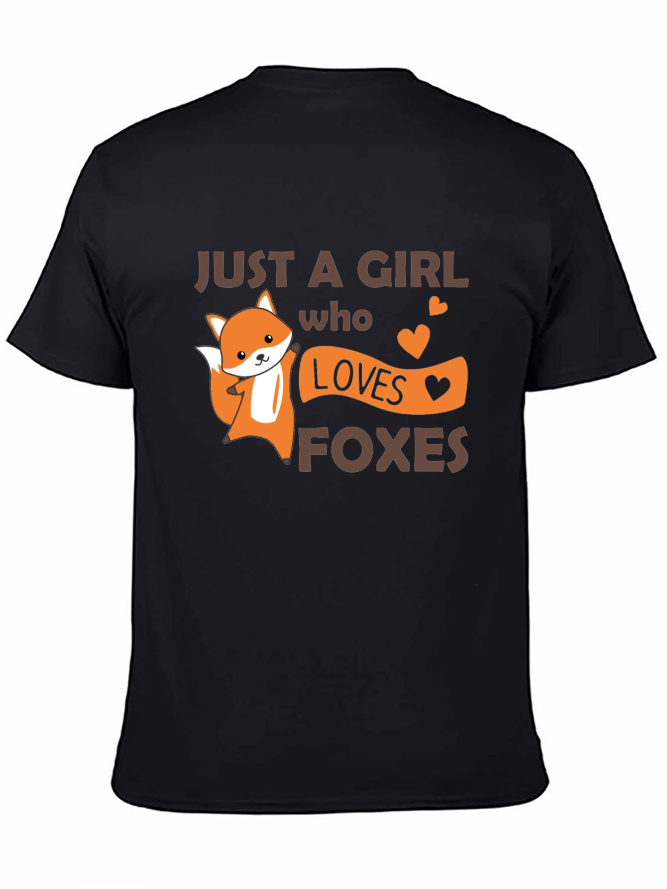 Cute Fox Girl Loves Foxes T-Shirt