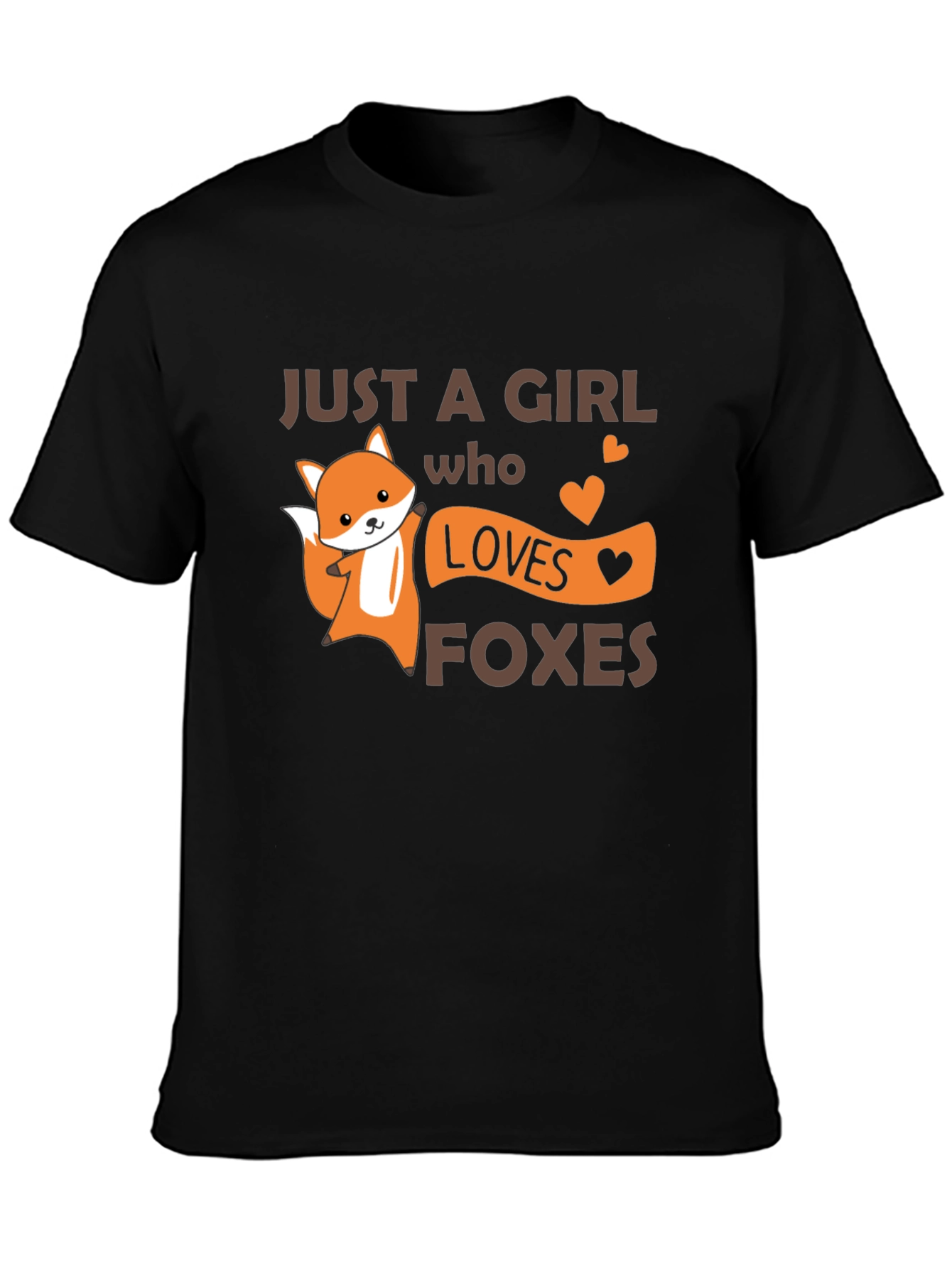 Cute Fox Girl Loves Foxes T-Shirt