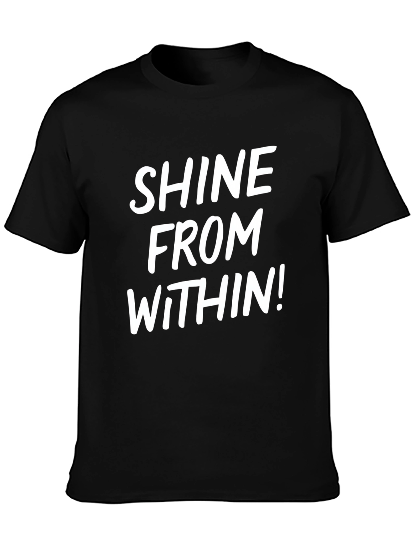 Shine From Within Black Graphic Tee