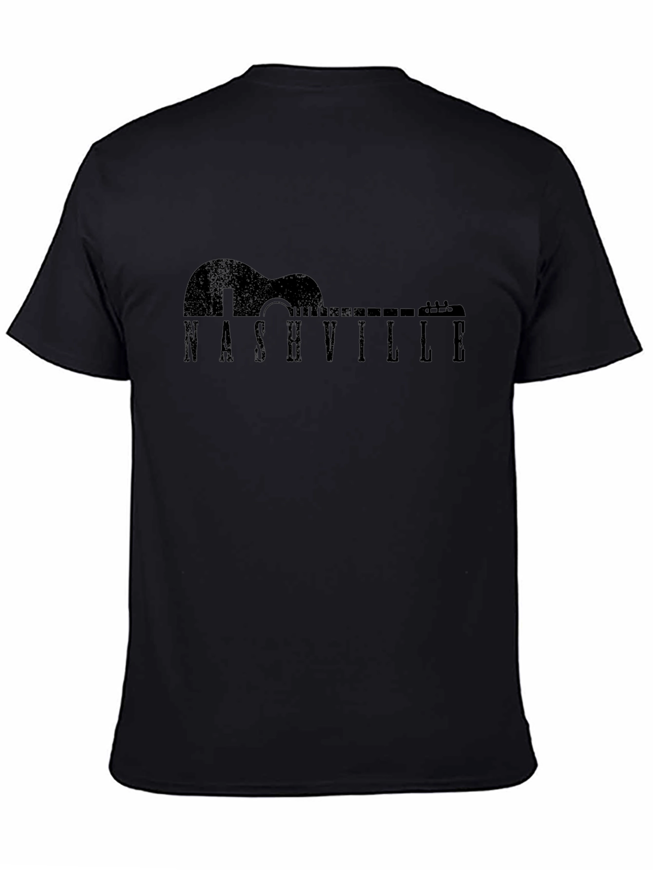 Nashville Guitar T-Shirt - Unisex Black Tee