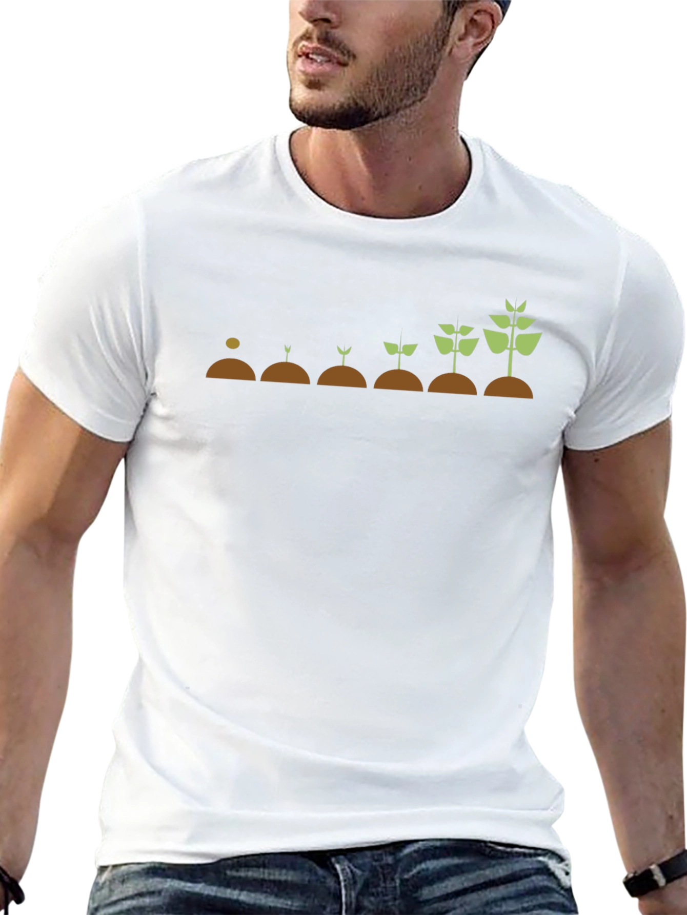 Growth Cycle Graphic T-Shirt - Black