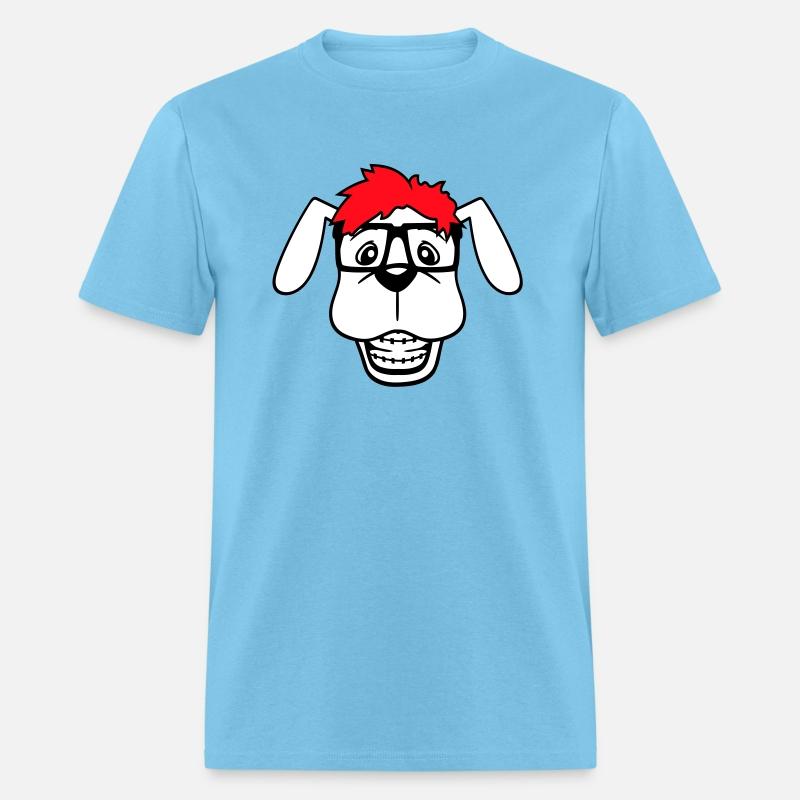 Dog Nerd Horn-Rimmed Glasses Geek Braces Smart Fun