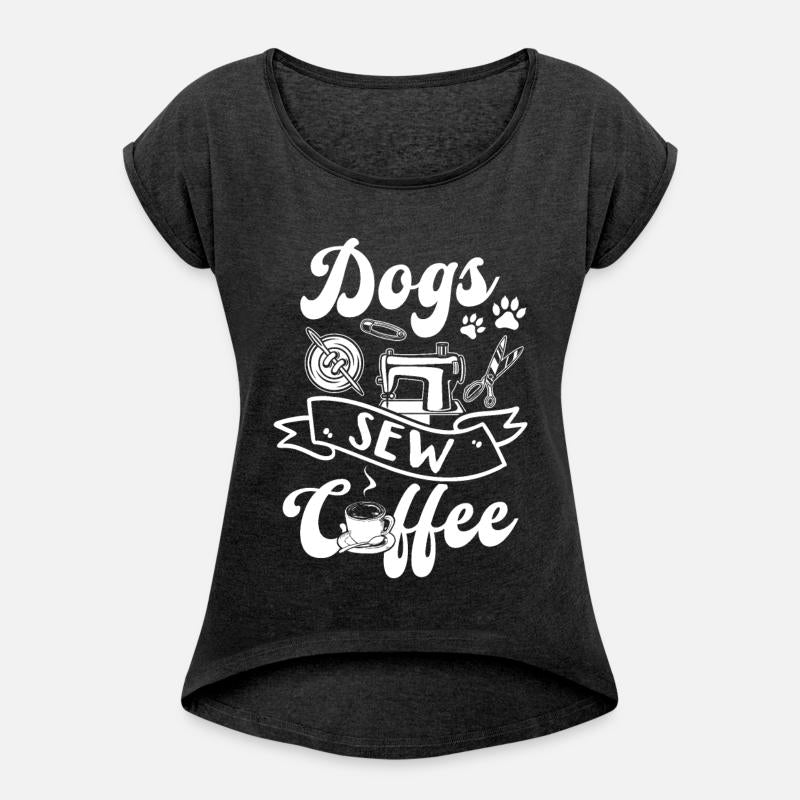 Dog Owner Sewing Seamstress - Dogs sew coffee