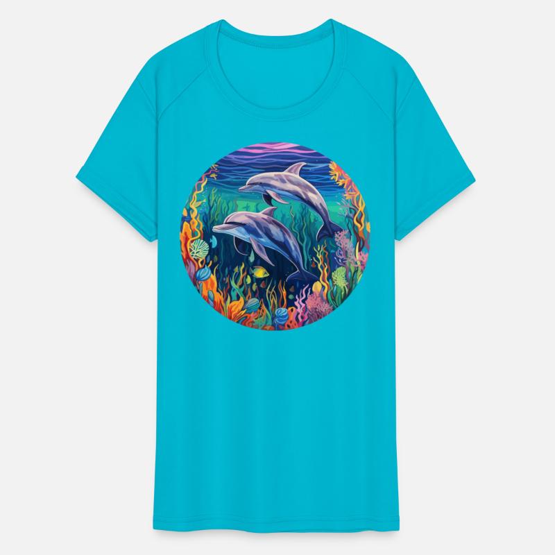 Dolphin Vibrant Colors - Prismatic Depths