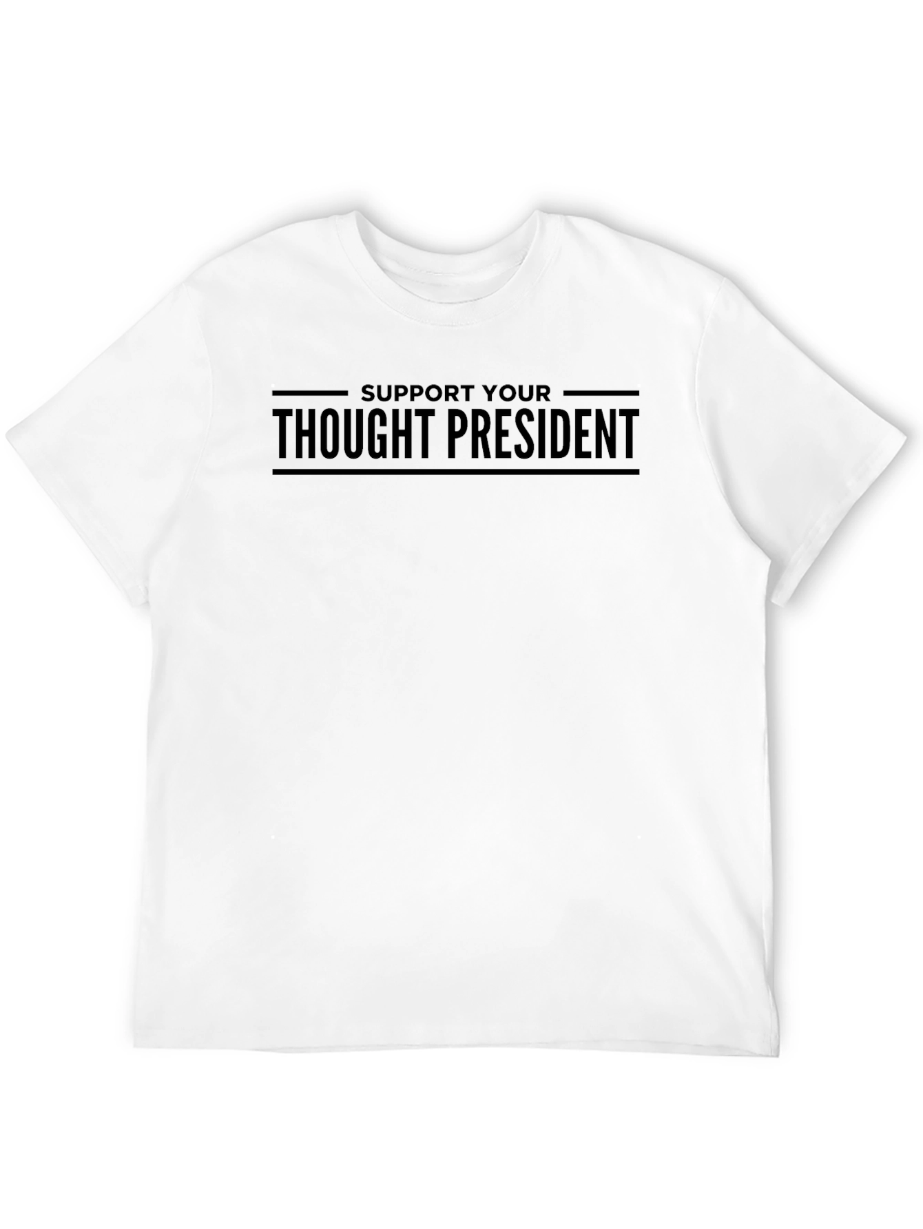 Thought President Black Graphic T-Shirt