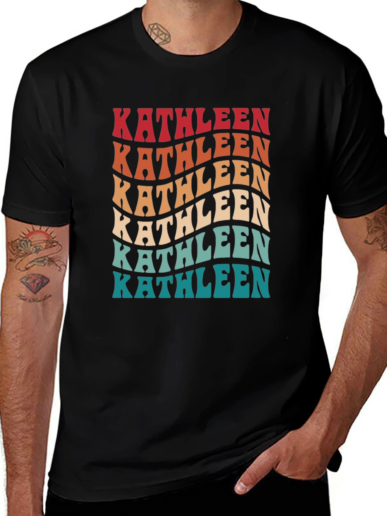 Kathleen Retro Wave T-Shirt