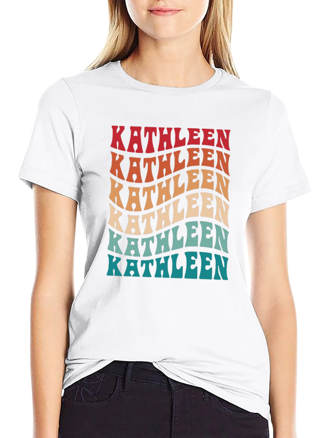 Kathleen Retro Wave T-Shirt