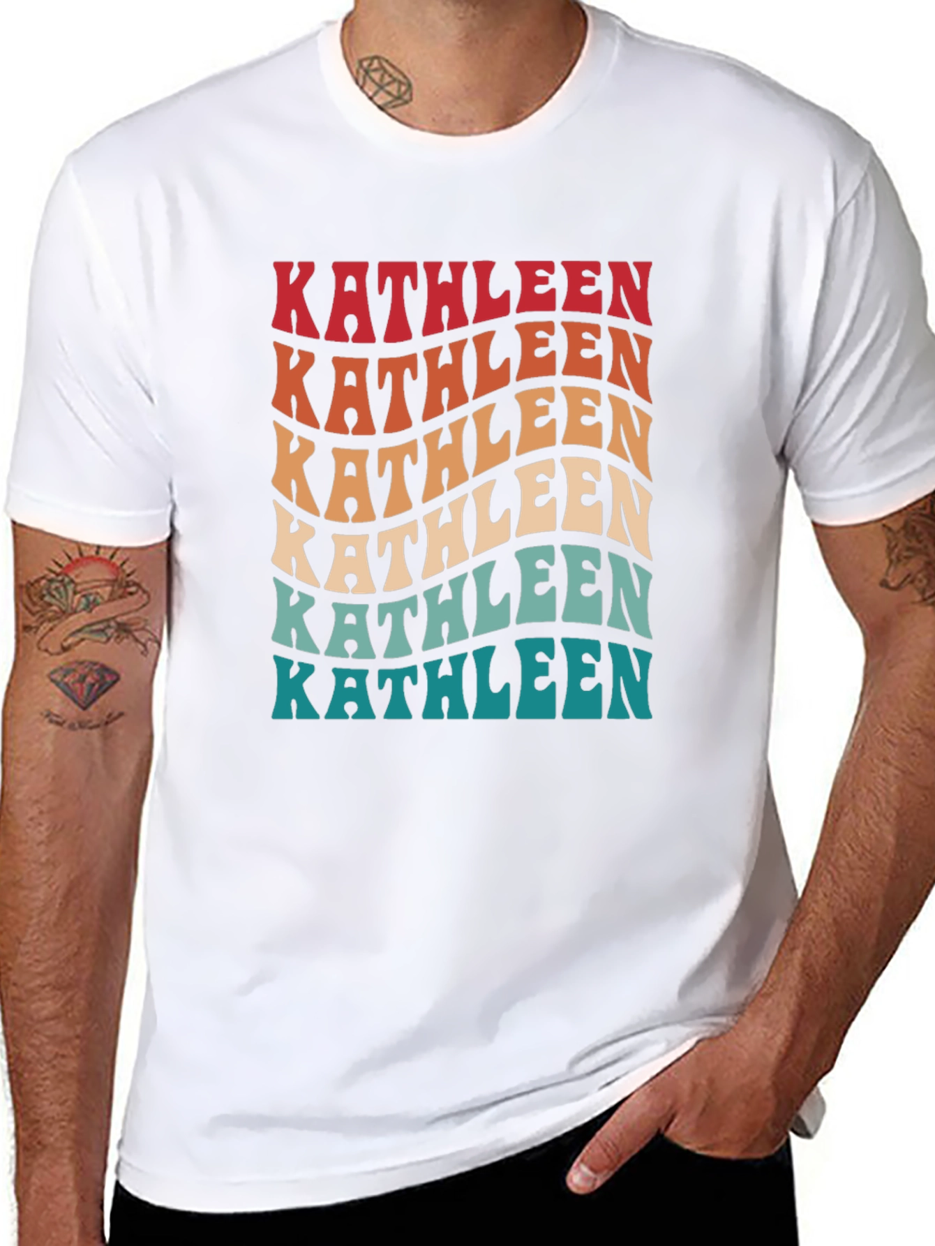 Kathleen Retro Wave T-Shirt