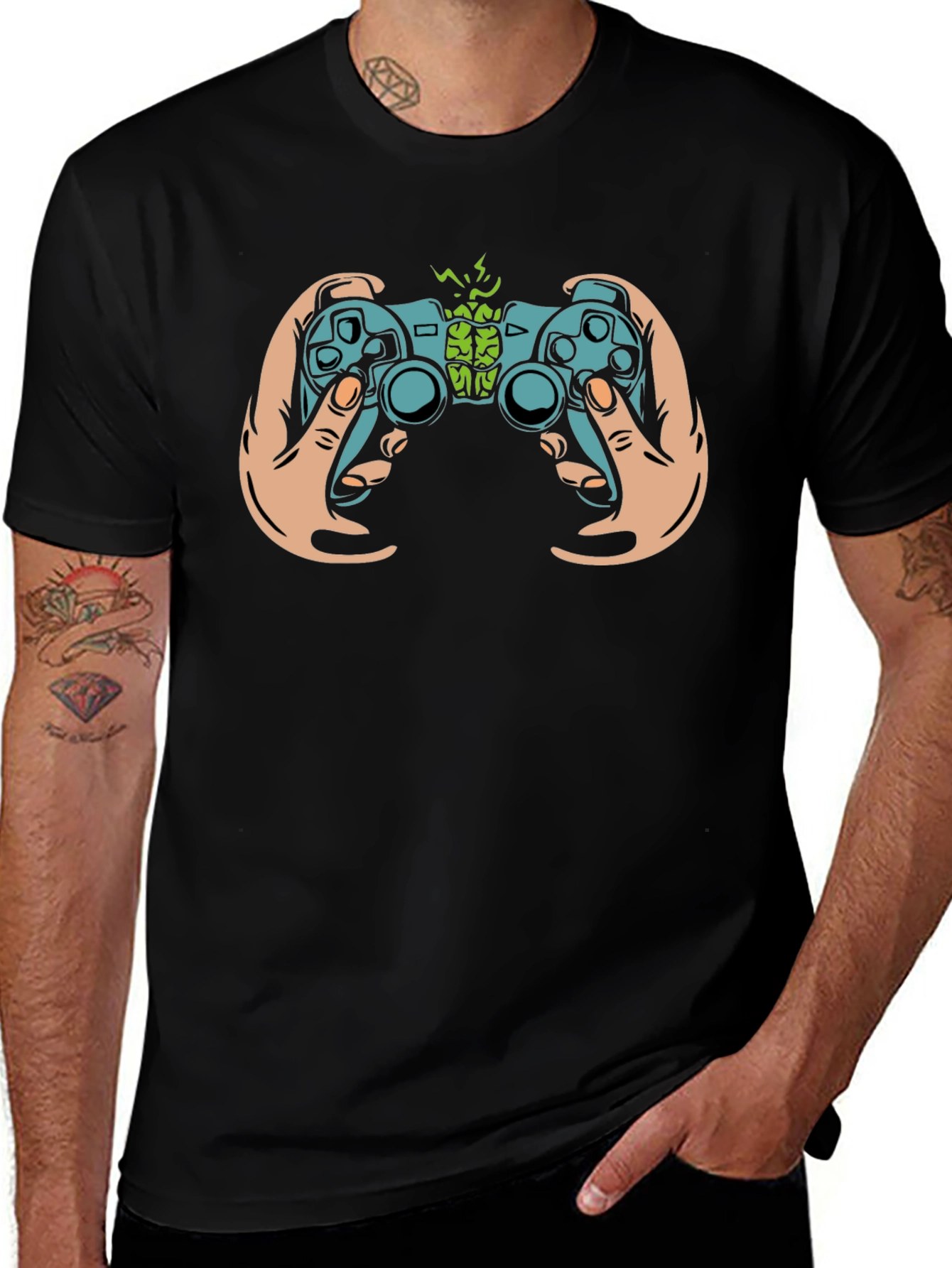 Brain Game Controller Graphic Tee