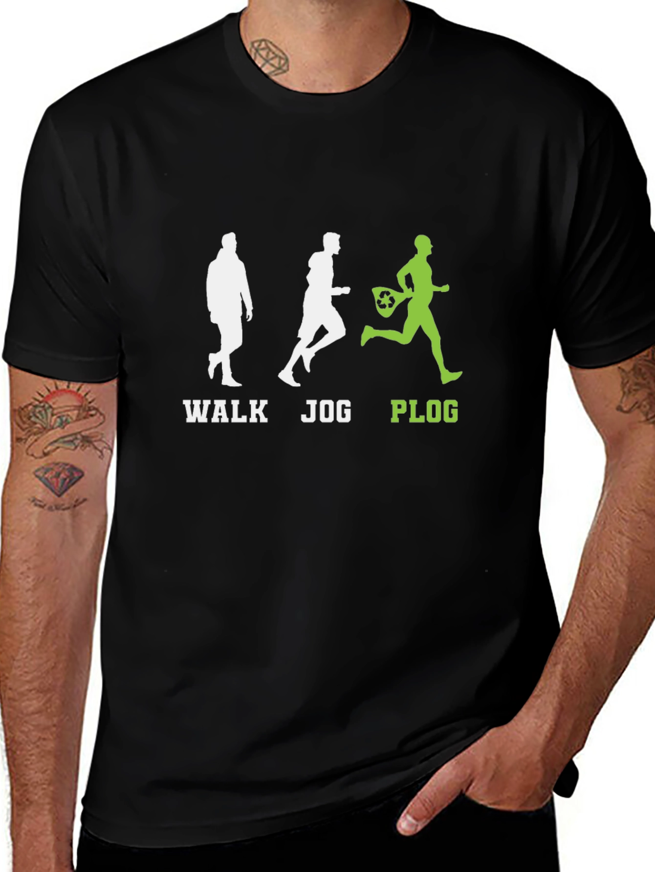 Plogging T-Shirt - Walk Jog and Clean Up!