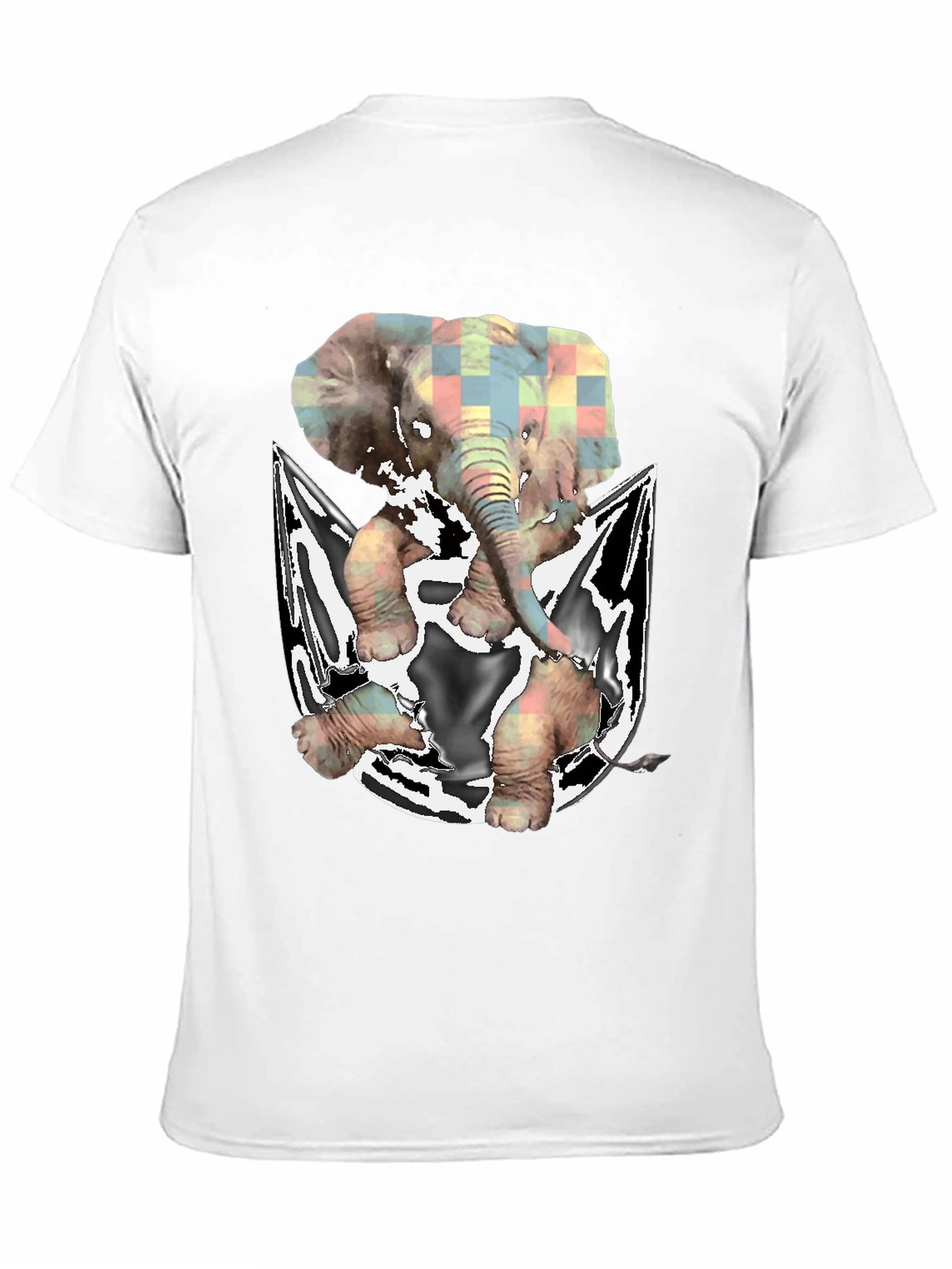 Elephant in Pocket Graphic T-Shirt