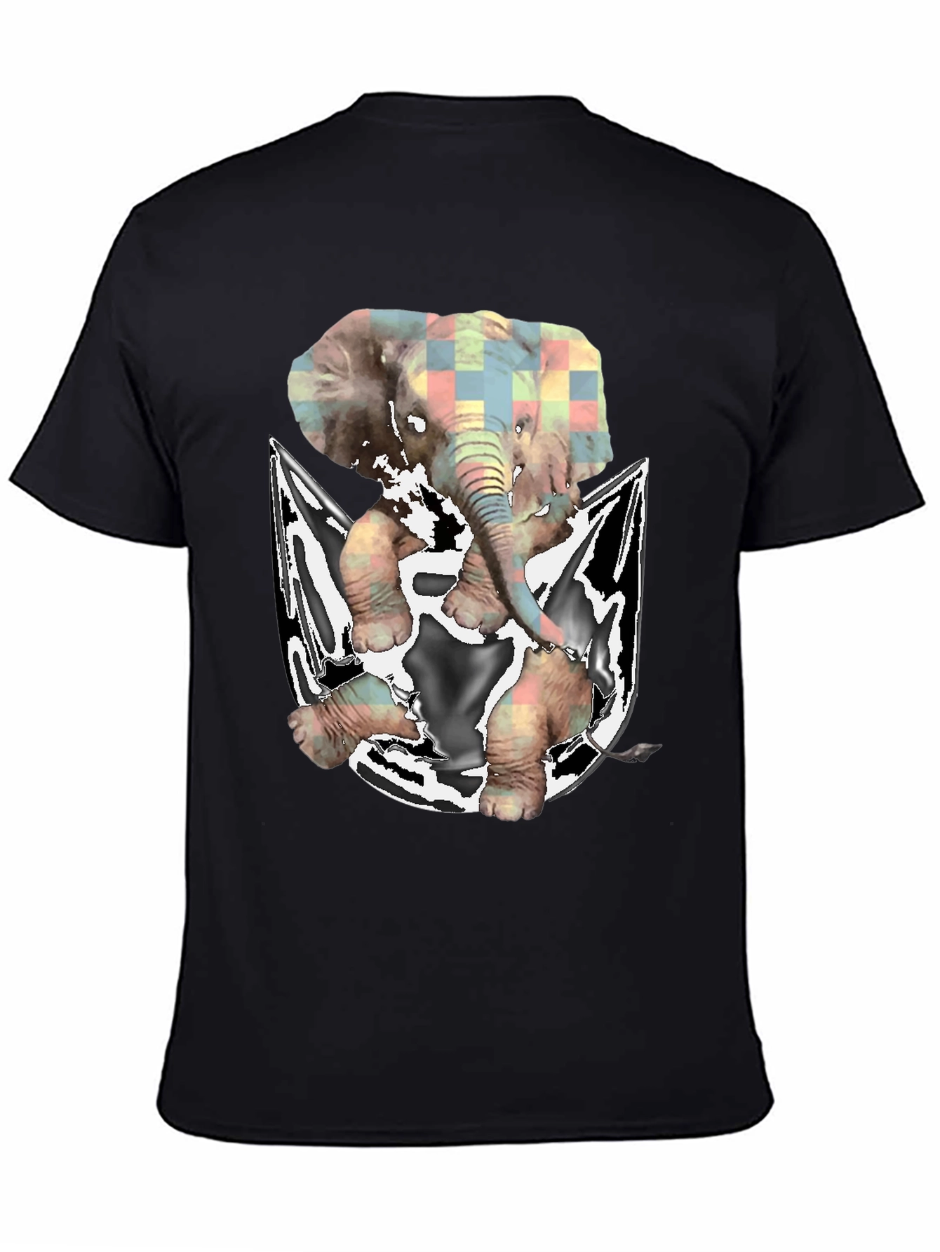 Elephant in Pocket Graphic T-Shirt