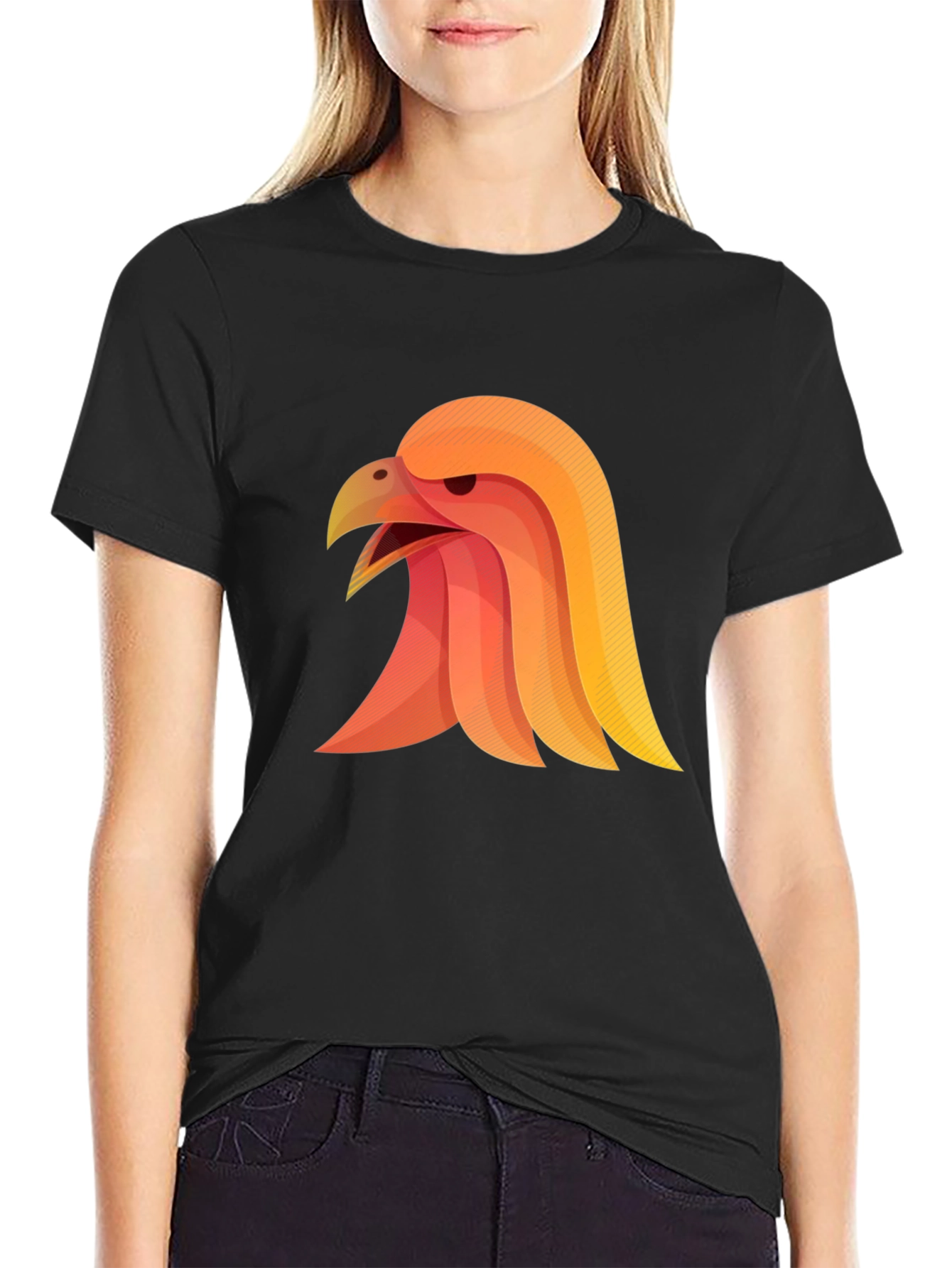 Eagle Graphic Tee - Black Stylish Mens Shirt
