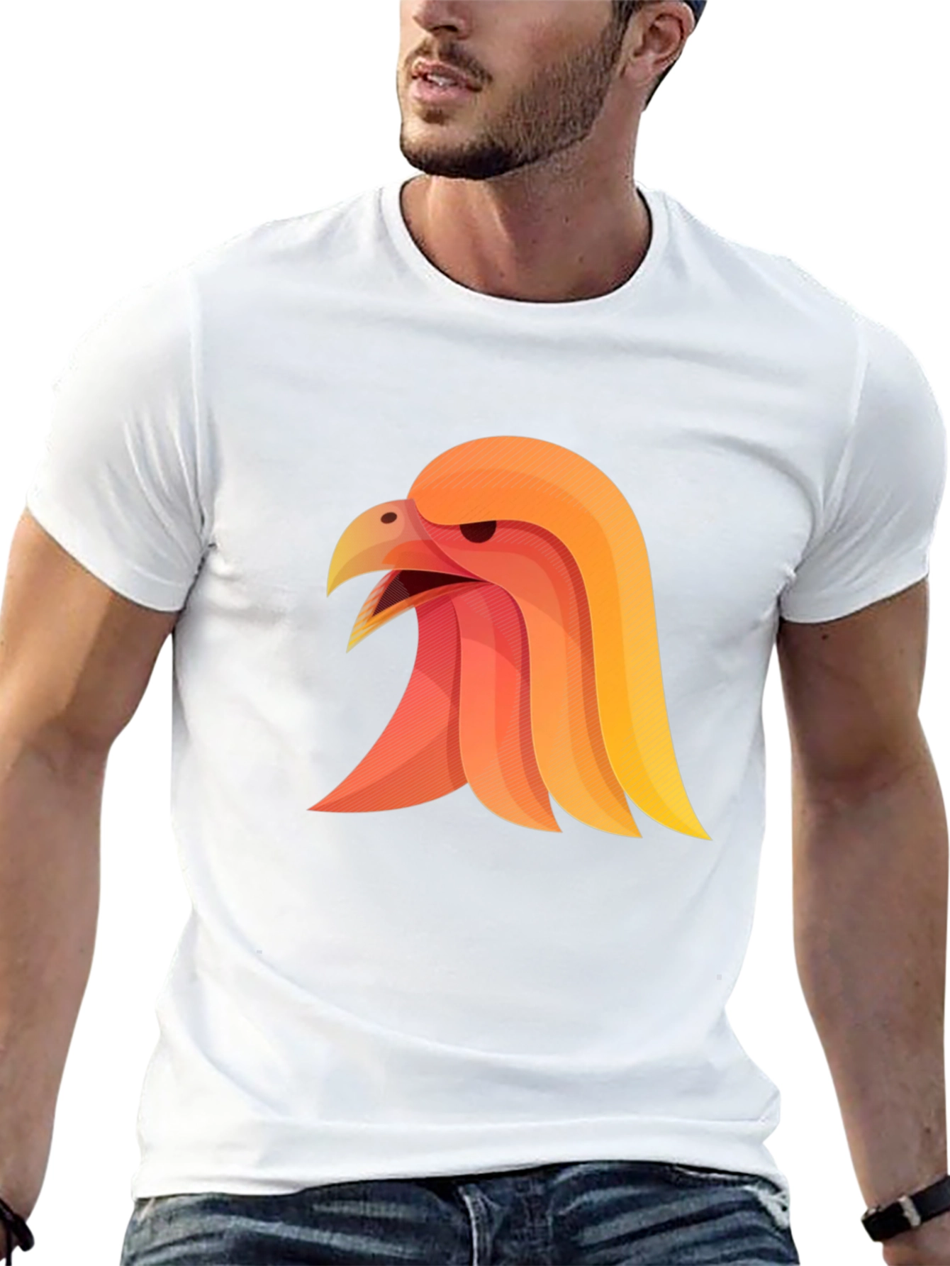 Eagle Graphic Tee - Black Stylish Mens Shirt